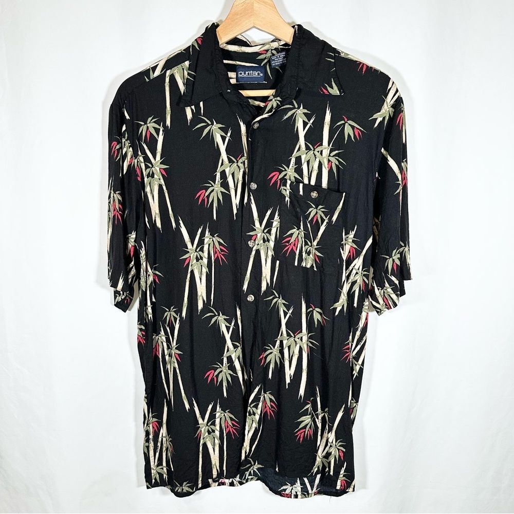 Puritan Vintage Hawaiian Button Down Shirt